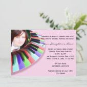 Tastatur-Chaos mit Ihrem Foto Einladung (Stehend Vorderseite)