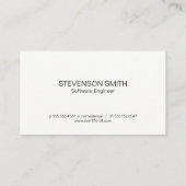 Tastatur | Coder | Programmierer | Schalttafel Visitenkarte (Rückseite)