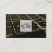 Tastatur | Coder | Programmierer | Software-Entwic Visitenkarte (Vorderseite)