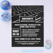 Tastatur, Computerreparatur Fachwerbung Flyer (Einzeln)