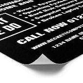 Tastatur, Computerreparatur Fachwerbung Poster (Ecke)