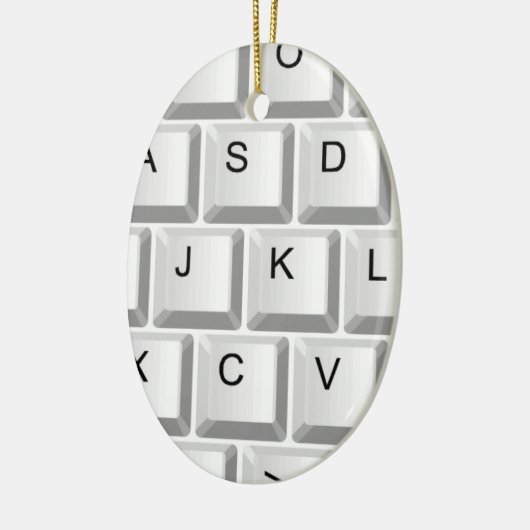 Tastatur des Computers Keramik Ornament (Links)