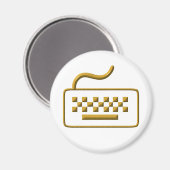 Tastatur des Computers Magnet (Vorderseite/Rückseite)