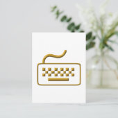 Tastatur des Computers Postkarte (Stehend Vorderseite)