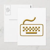 Tastatur des Computers Postkarte (Vorne/Hinten)