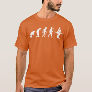 Tastatur Evolution Hobby Sport Keyboardspieler vin T-Shirt
