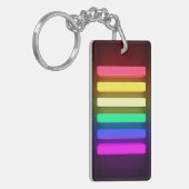 Tastatur - Farben für LGBT-Flag Schlüsselanhänger (Vorderseite links)