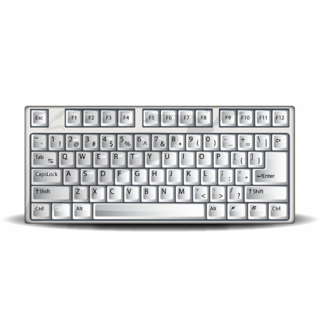 Tastatur Fotoskulptur Magnet (Vorne)