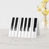 Tastatur für antike Piano-Keys Karte (Gelbe Blume)