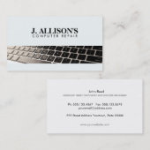 Tastatur für die Computerreparatur Visitenkarte (Vorne/Hinten)