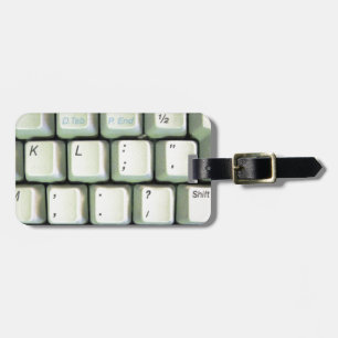 Tastatur für Schreibmaschine Gepäckanhänger