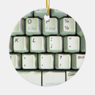 Tastatur für Schreibmaschine Keramik Ornament