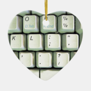 Tastatur für Schreibmaschine Keramik Ornament