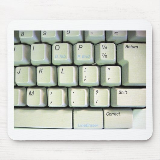 Tastatur für Schreibmaschine Mousepad (Vorne)