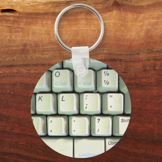 Tastatur für Schreibmaschine Schlüsselanhänger (Vorderseite)