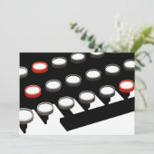 Tastatur für Vintage Schreibmaschinen (Stehend Vorderseite)