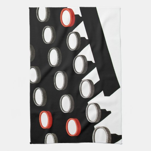 Tastatur für Vintage Schreibmaschinen Geschirrtuch (Vertikal)