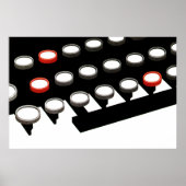 Tastatur für Vintage Schreibmaschinen Poster (Vorne)