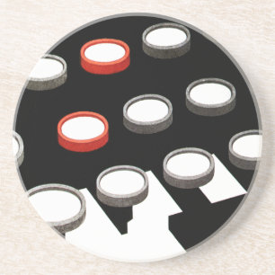 Tastatur für Vintage Schreibmaschinen Sandstein Untersetzer