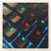 Tastatur-Glas-Untersetzer Glasuntersetzer (Vorderseite)