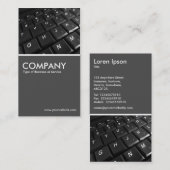 Tastatur - Grau 70pc Visitenkarte (Vorne/Hinten)