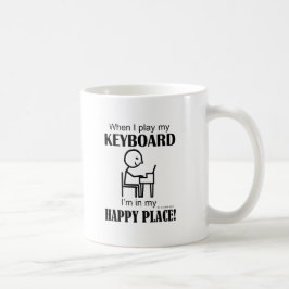 Tastatur-Happy Place Kaffeetasse