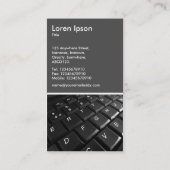 Tastatur II - 70pc Grau Visitenkarte (Rückseite)