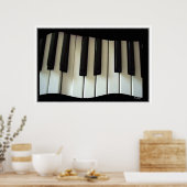 Tastatur in Bewegung Poster (Küche)