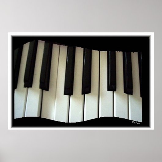 Tastatur in Bewegung Poster (Vorne)