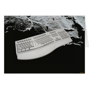 Tastatur in der Weltraumkarte