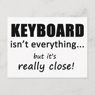 Tastatur ist nicht alles postkarte