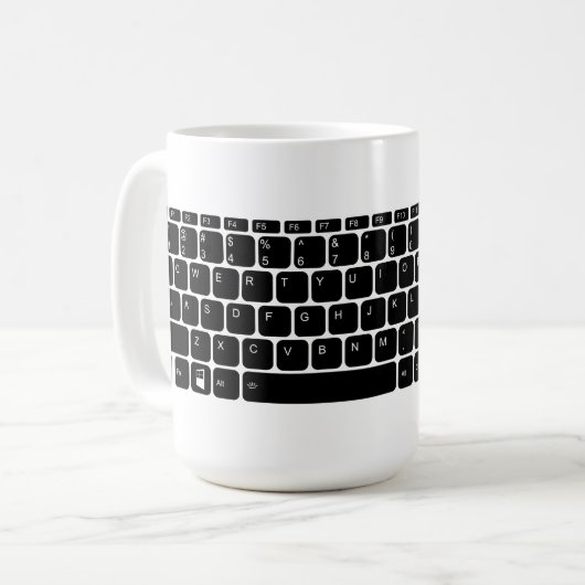 Tastatur Kaffeetasse (Vorderseite Links)