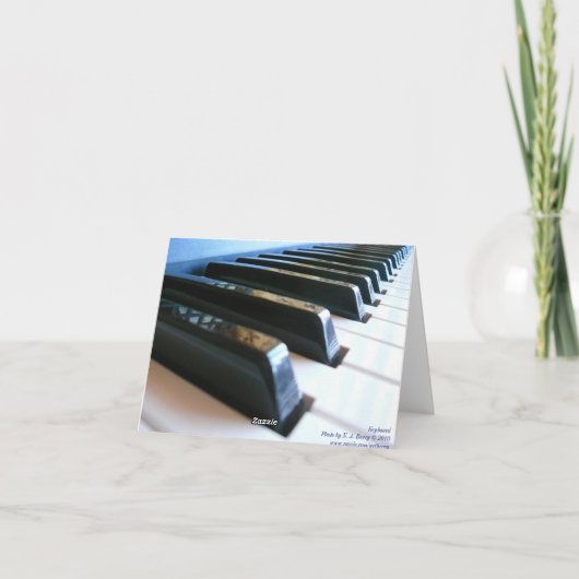 Tastatur Karte (Rückseite)