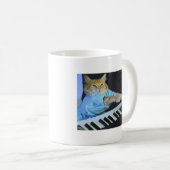 Tastatur-Katze Coffe Tasse! Kaffeetasse (VorderseiteRechts)