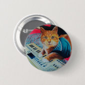 Tastatur-Katzen-Malerei-Gang Button (Vorne & Hinten)