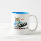 Tastatur-Katzen-Vorlagen-Tasse