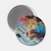Tastatur-Katzenanstrich Magnet (Vorderseite/Rückseite)