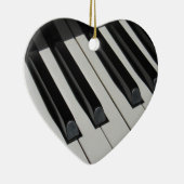 Tastatur-Klavier befestigt das kreative Keramik Ornament (Rechts)