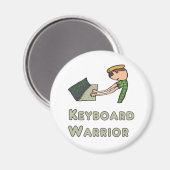 Tastatur-Krieger Magnet (Vorderseite/Rückseite)