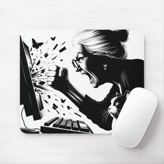 Tastatur-Krieger Mousepad (Mit Mouse)