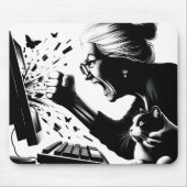 Tastatur-Krieger Mousepad (Vorne)