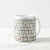 Tastatur-Krieger-Tasse Kaffeetasse (VorderseiteRechts)