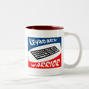 Tastatur-Krieger Zweifarbige Tasse