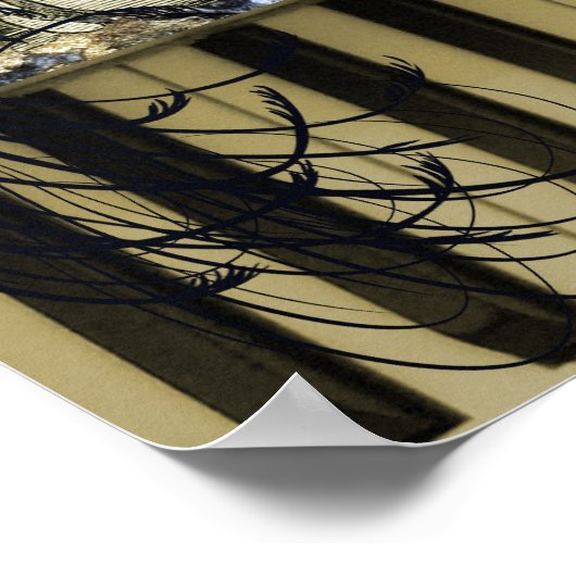 Tastatur-Landschaft Poster (Ecke)