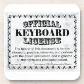Tastatur-Lizenz Untersetzer (Vorderseite)