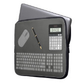 Tastatur, Maus, Rechner und Pen Laptopschutzhülle (Vorderseite Links)