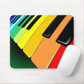 Tastatur-Musik-Party-Farben Mousepad (Mit Mouse)