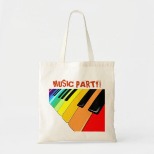 Tastatur-Musik-Party-Farben Tragetasche