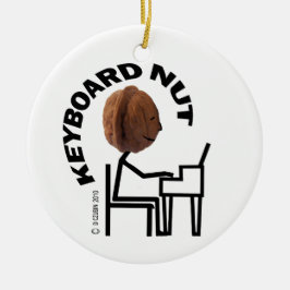 Tastatur-Nut Keramik Ornament