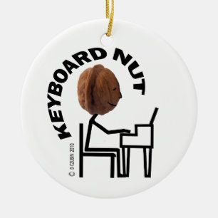 Tastatur-Nut Keramik Ornament